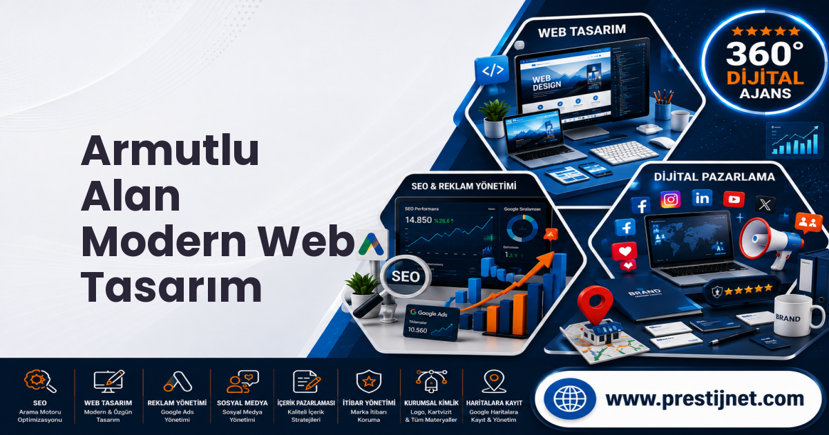 Armutlu Alan Modern Web Tasarım
