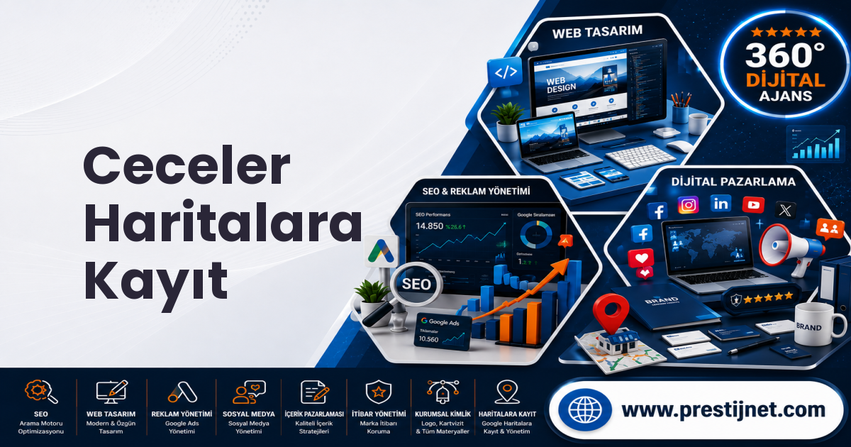 Ceceler Haritalara Kayıt