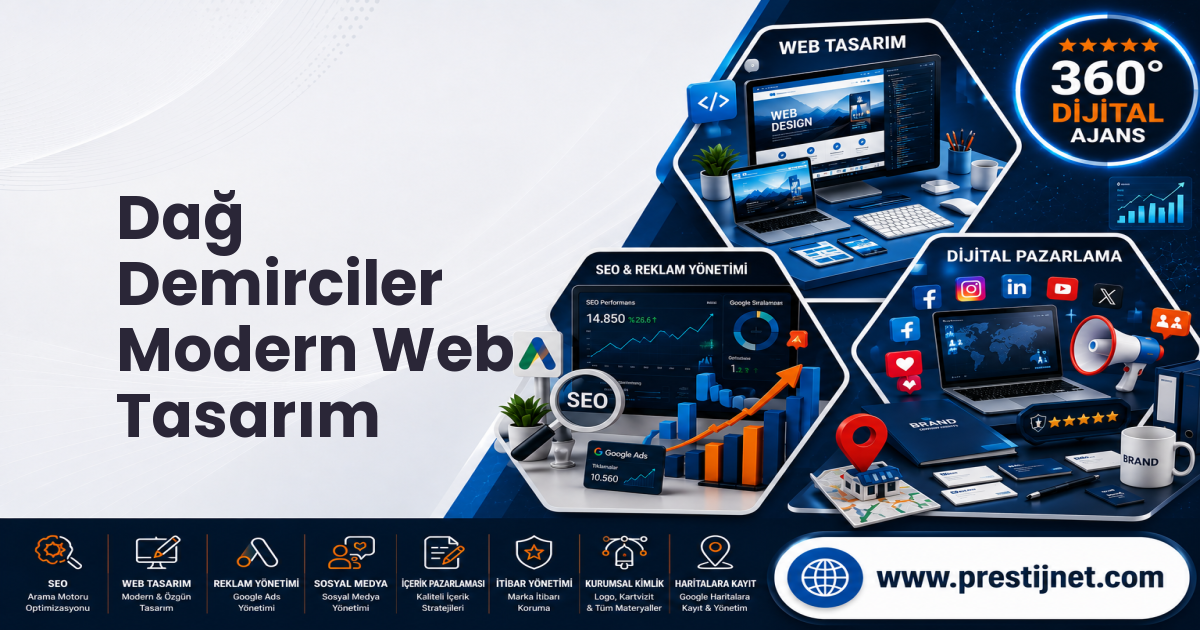 Dağ Demirciler Modern Web Tasarım