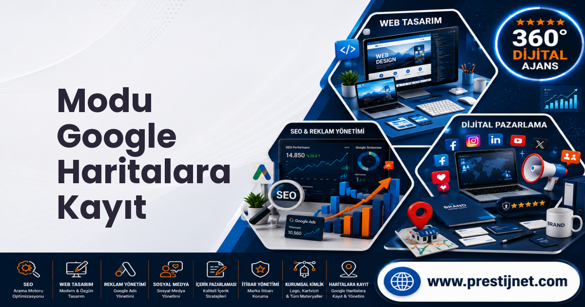 Modu Google Haritalara Kayıt