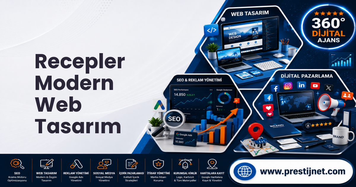 Recepler Modern Web Tasarım